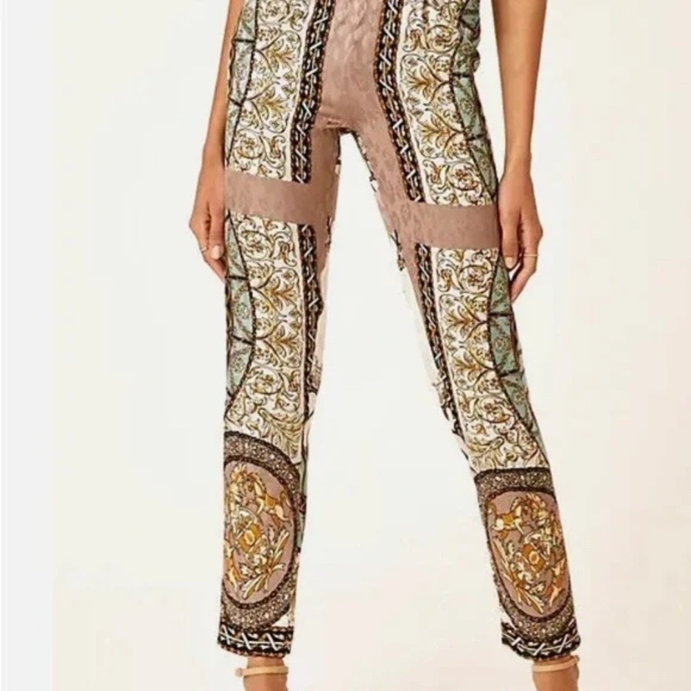 Anthropologie Mes Demoiselles Silk Buddleia Pant Trousers